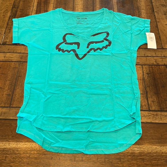 Fox Tops - FOX Racing Women’s Boundary Short Sleeve Top Size Small Teal